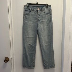 Express rise straight ankle jeans (8R)